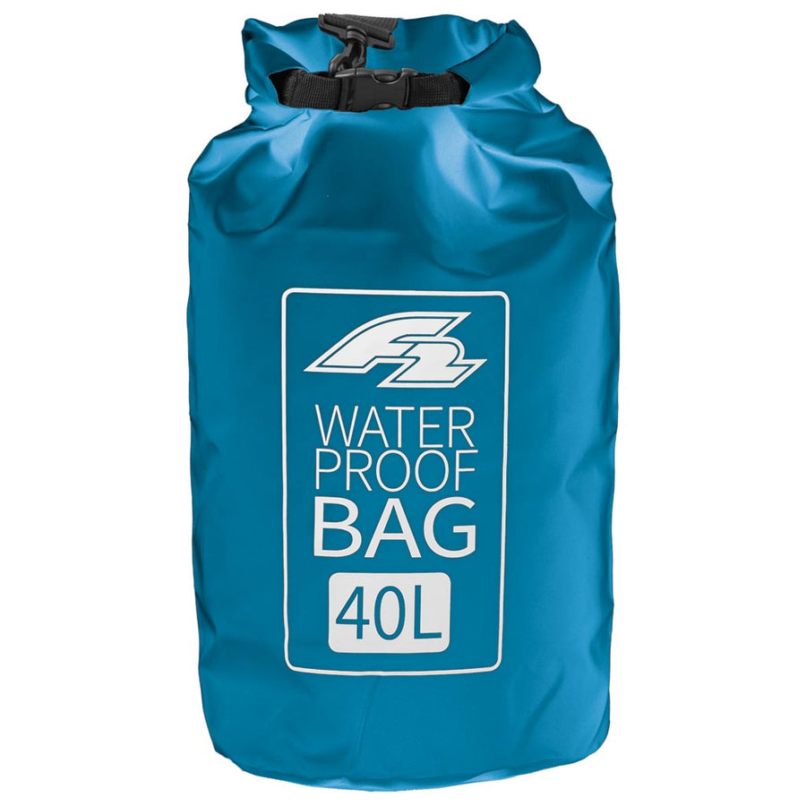 F2 Dry Bag Blue 40 Liter, wasserfester Packsack mit Rolltop und Schultergurt - machsport