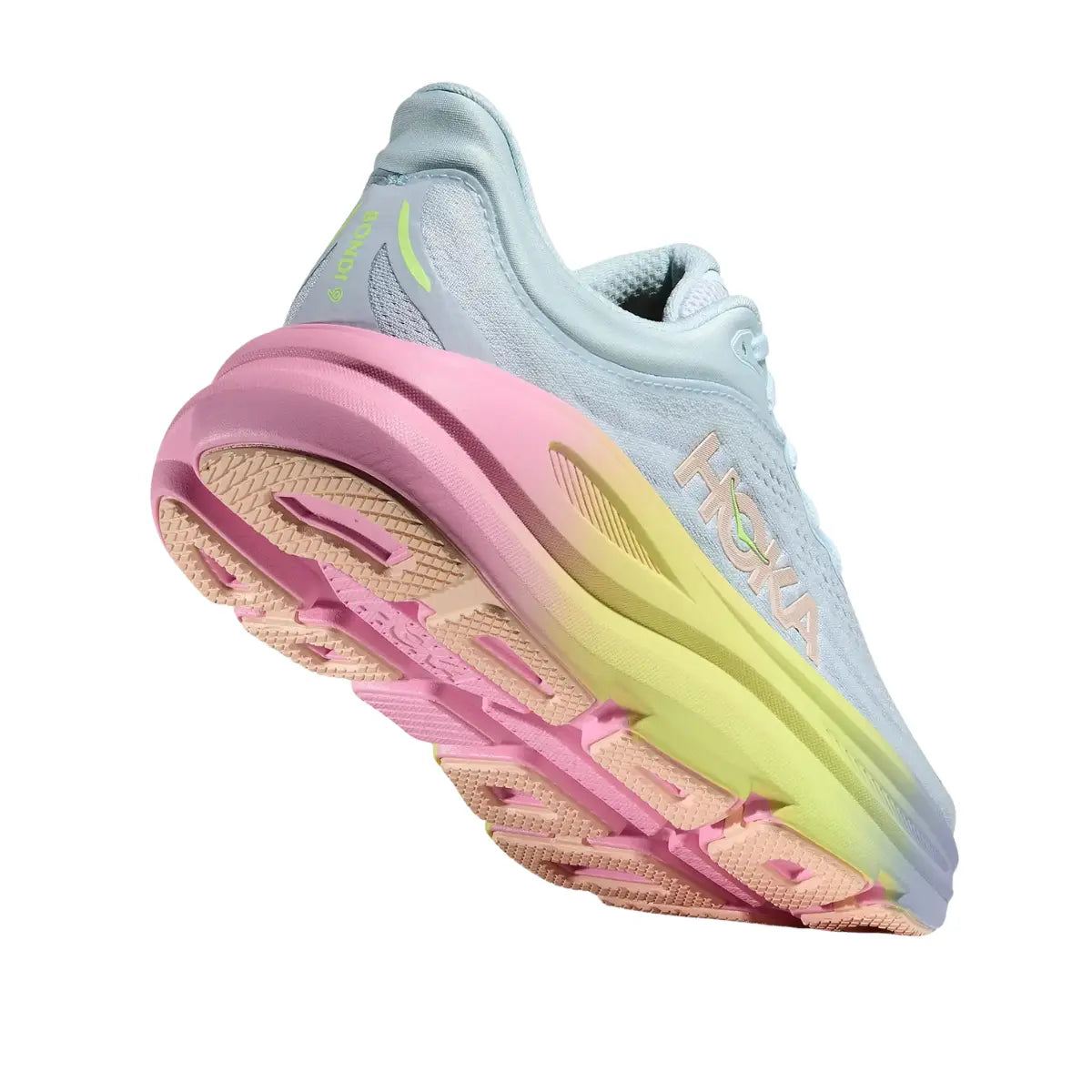 Hoka Damenlaufschuhe Bondi 9, glimmering blue / overcast – Bild 