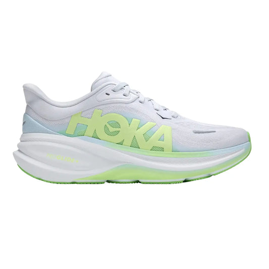 Hoka Damenlaufschuhe Clifton Pro, cosmic grey / neon yuzu – hellgrau / 41 1/3