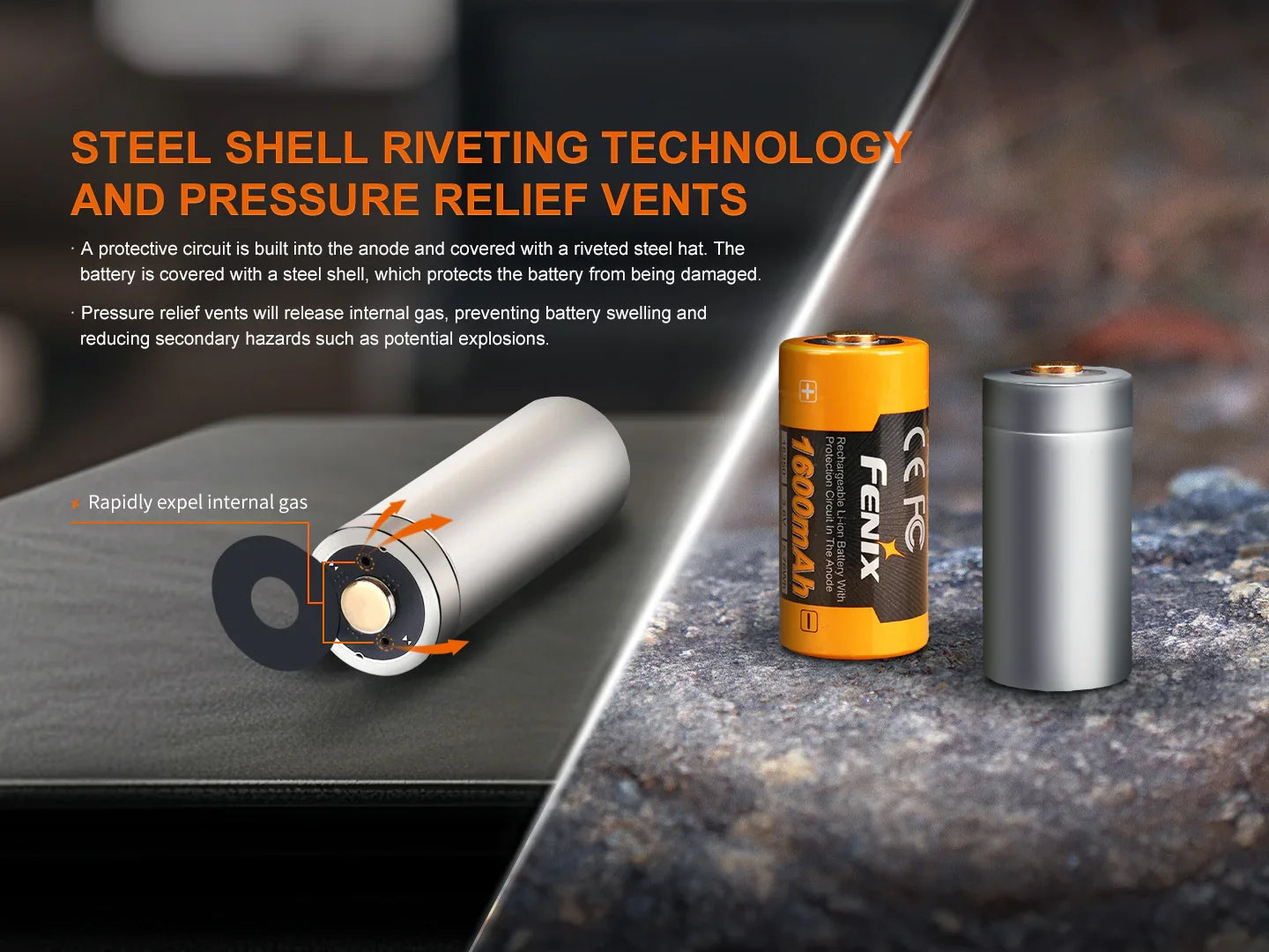 Fenix ARB-L18-1600 -Akku 18650 (1600 mAh) – Bild 