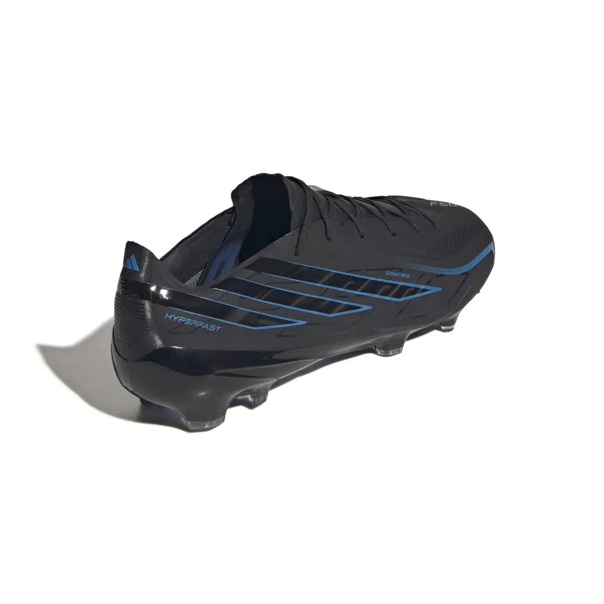 Adidas Fußballschuhe F50 Hyperfast Pro FG, Core Black / Core Black / Lucid Ray Blue – Bild 