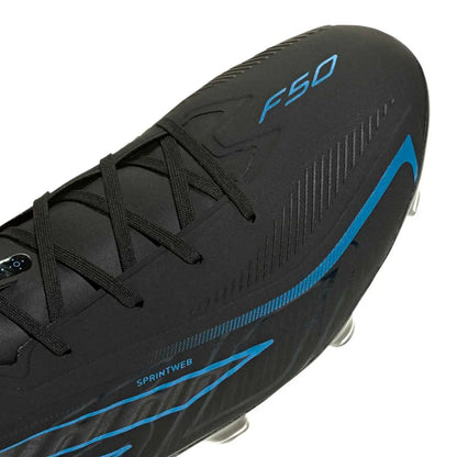 Adidas Fußballschuhe F50 Hyperfast Pro FG, Core Black / Core Black / Lucid Ray Blue