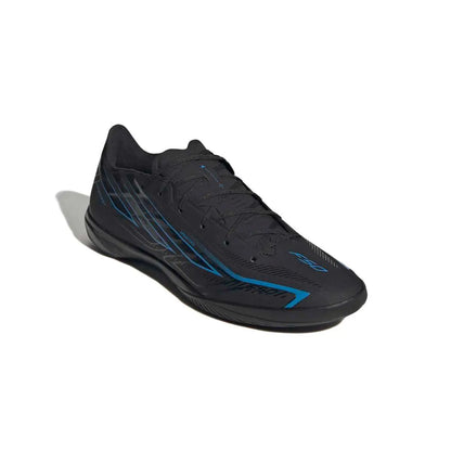 Adidas Hallenfußballschuhe F50 Hyperfast League IN, Core Black / Core Black / Lucid Ray Blue