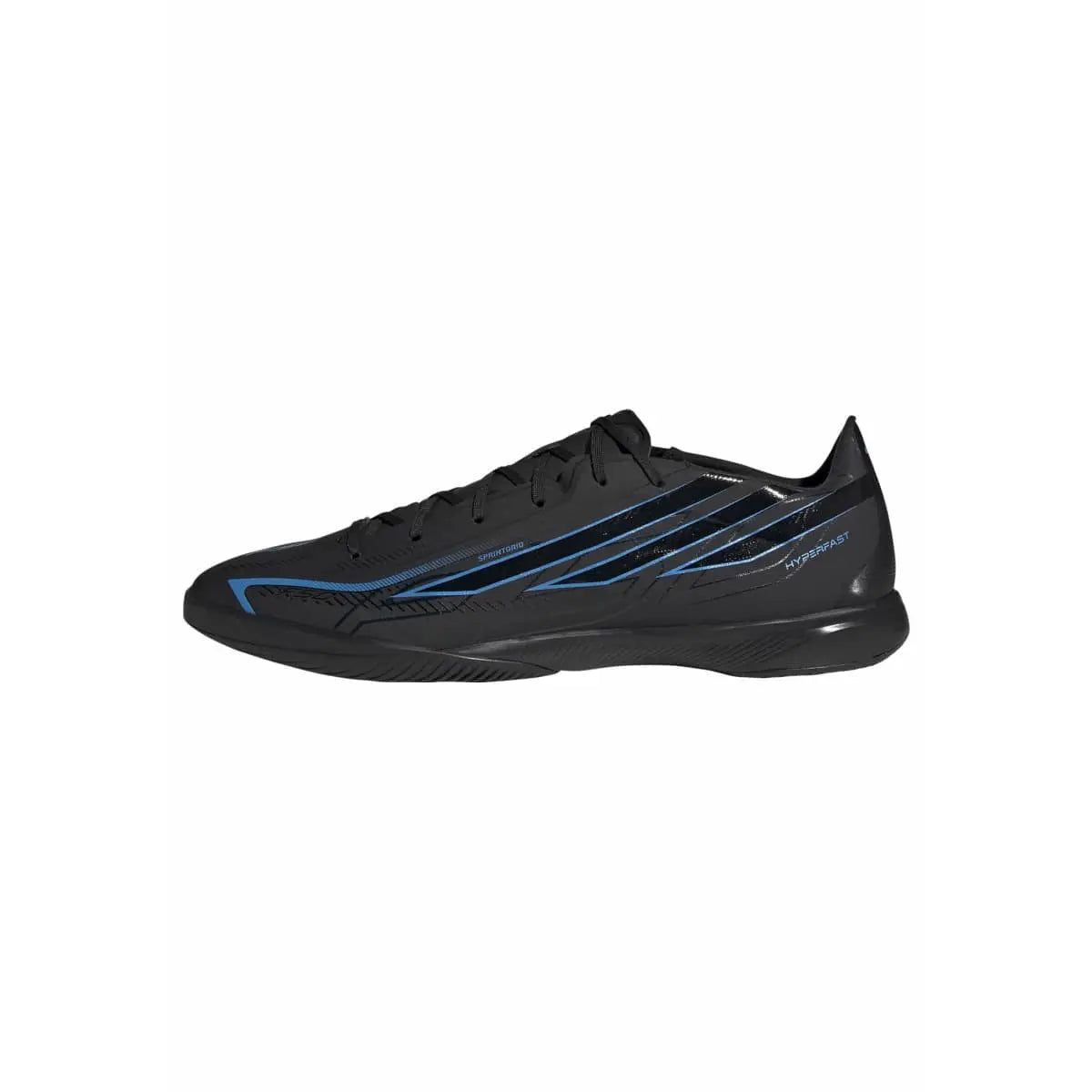 Adidas Hallenfußballschuhe F50 Hyperfast League IN, Core Black / Core Black / Lucid Ray Blue