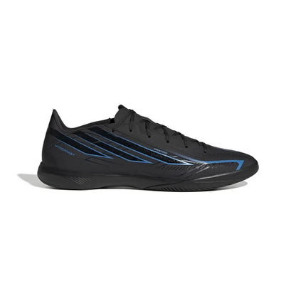 Adidas Hallenfußballschuhe F50 Hyperfast League IN, Core Black / Core Black / Lucid Ray Blue