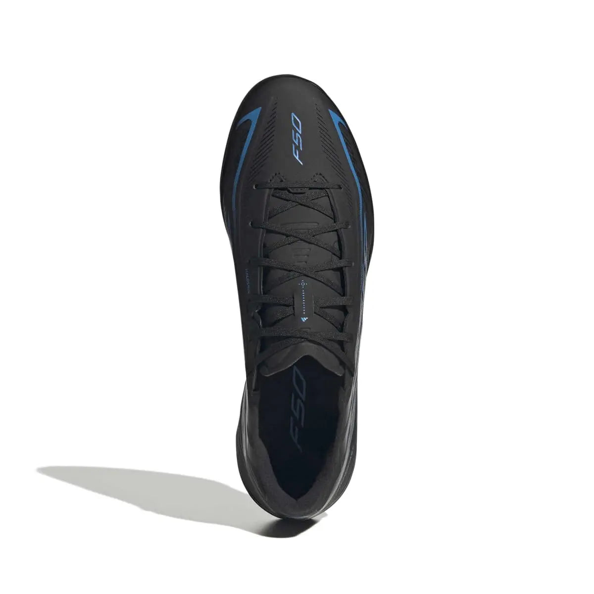 Adidas Hallenfußballschuhe F50 Hyperfast League IN, Core Black / Core Black / Lucid Ray Blue
