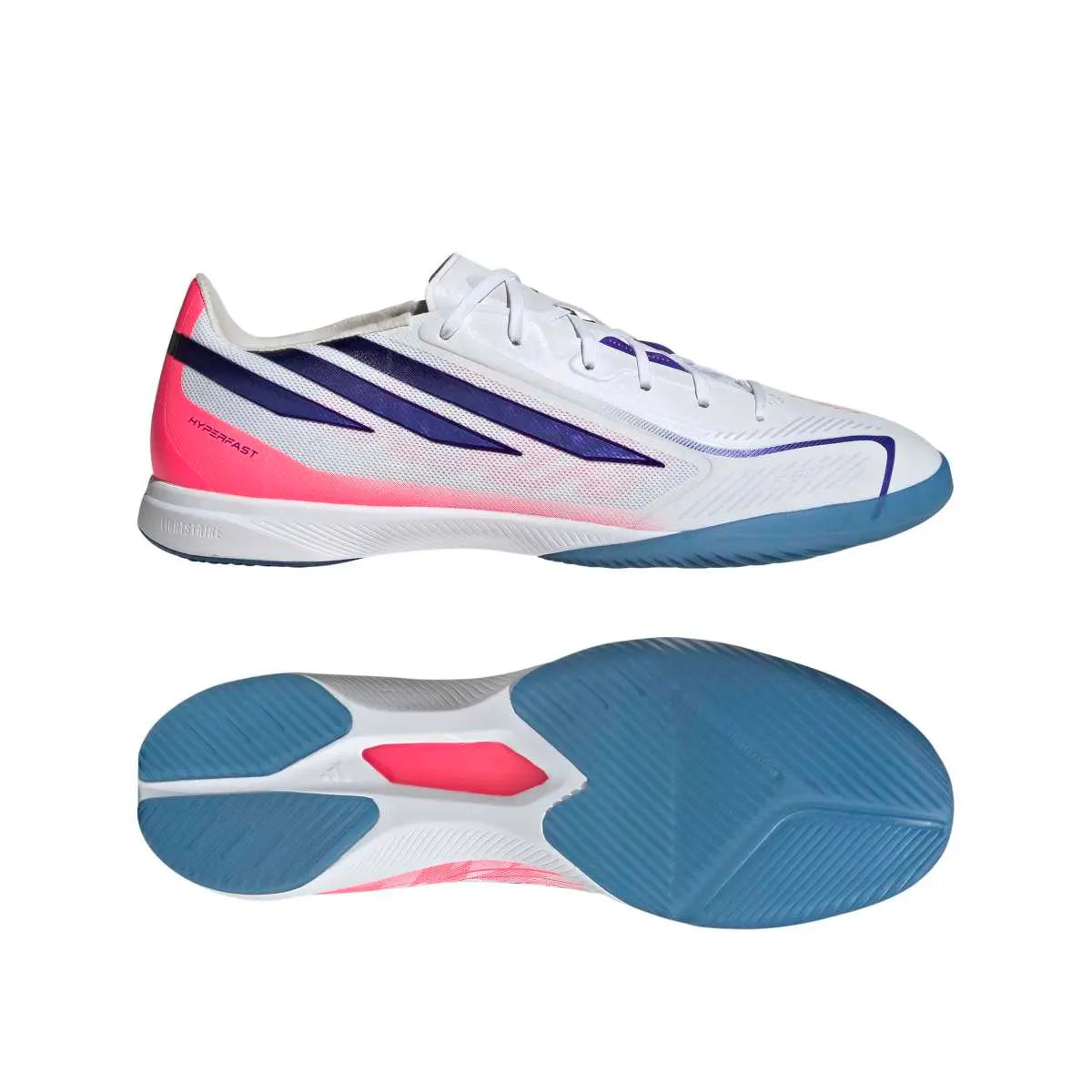 Adidas Hallenfußballschuhe F50 Hyperfast  Pro, white – Bild 
