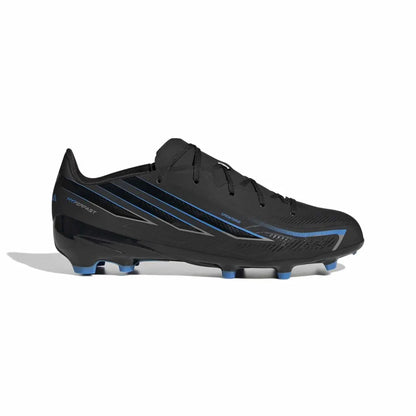 Adidas Kinderfußballschuhe F50 Hyperfast League FG, Core Black / Core Black / Lucid Ray Blue