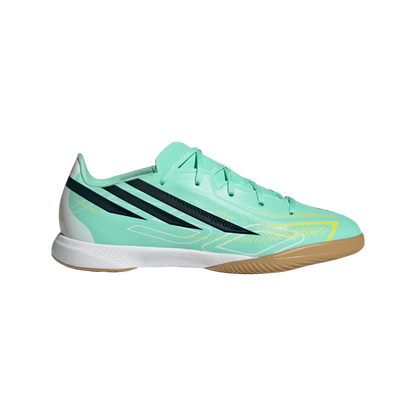 Adidas Kinderhallenfußballschuhe F50 Hyperfast League, Pulse Mint / Night Navy / Solar Lemon