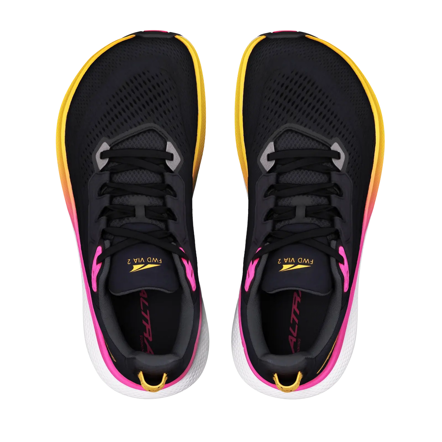 Altra Damenlaufschuhe FWD VIA 2, Black/Silver/Knockout Pink