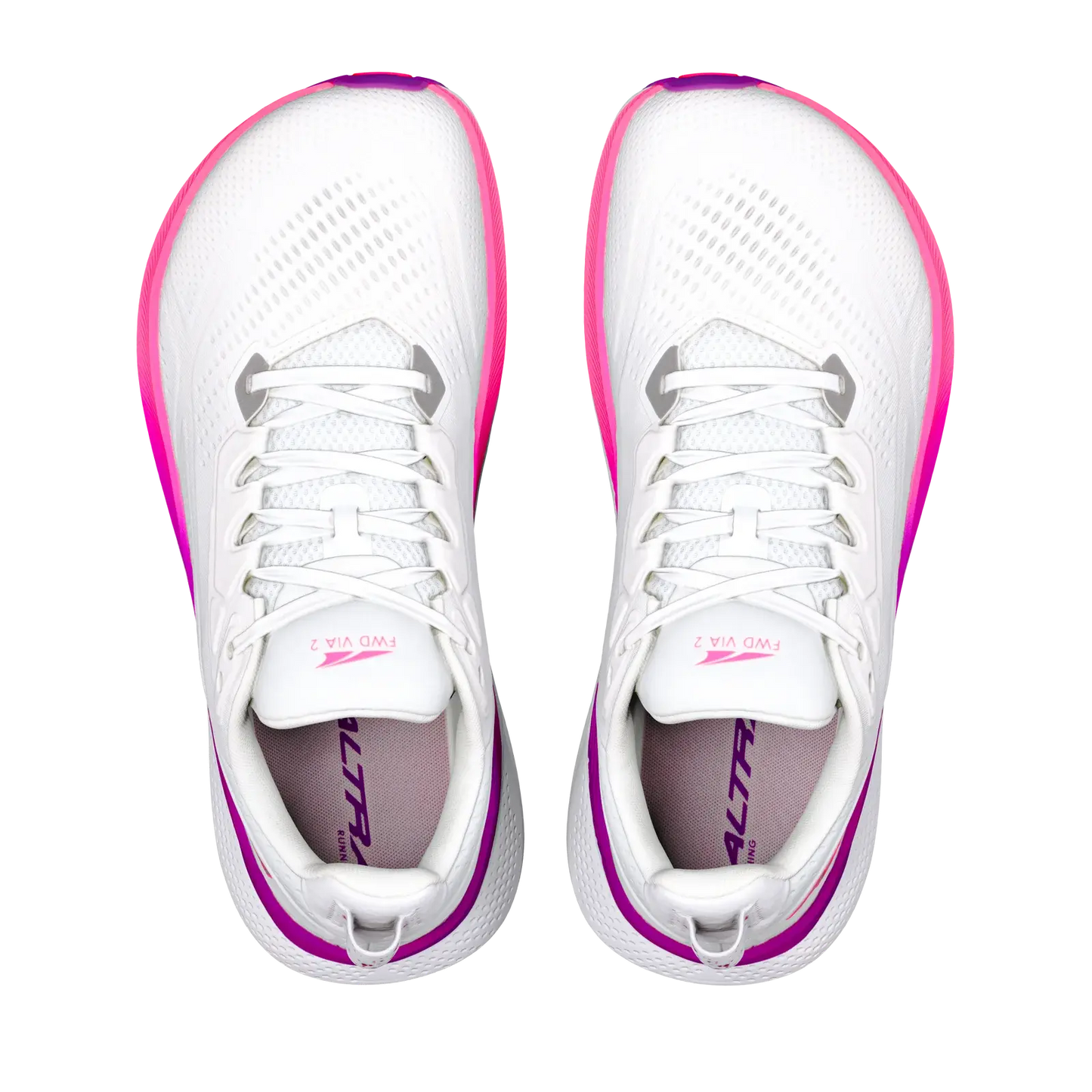 Altra Damenlaufschuhe FWD Via 2, White/Silver/Purple Cactus Flower