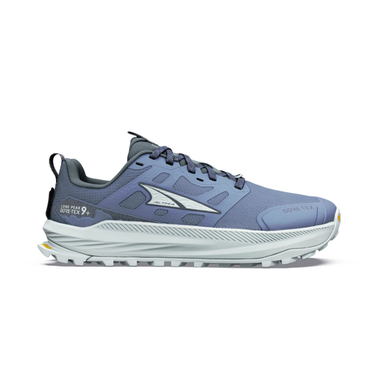 Altra Damenlaufschuhe Lone Peak 9+ GTX, Flint Stone/Ice Flow/India Ink – dunkelblau / 37,5