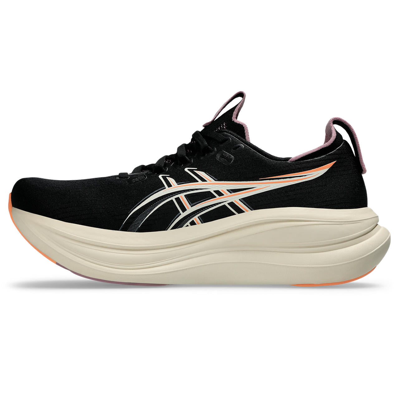 Asics Damenlaufschuhe Gel-Nimbus 28, Black/Taro Purple – Bild 