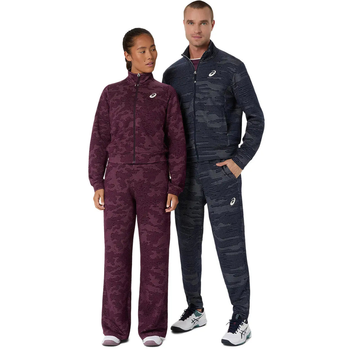 Asics Damenlaufjacke Match Jacket, Dark Aubergine – Bild 