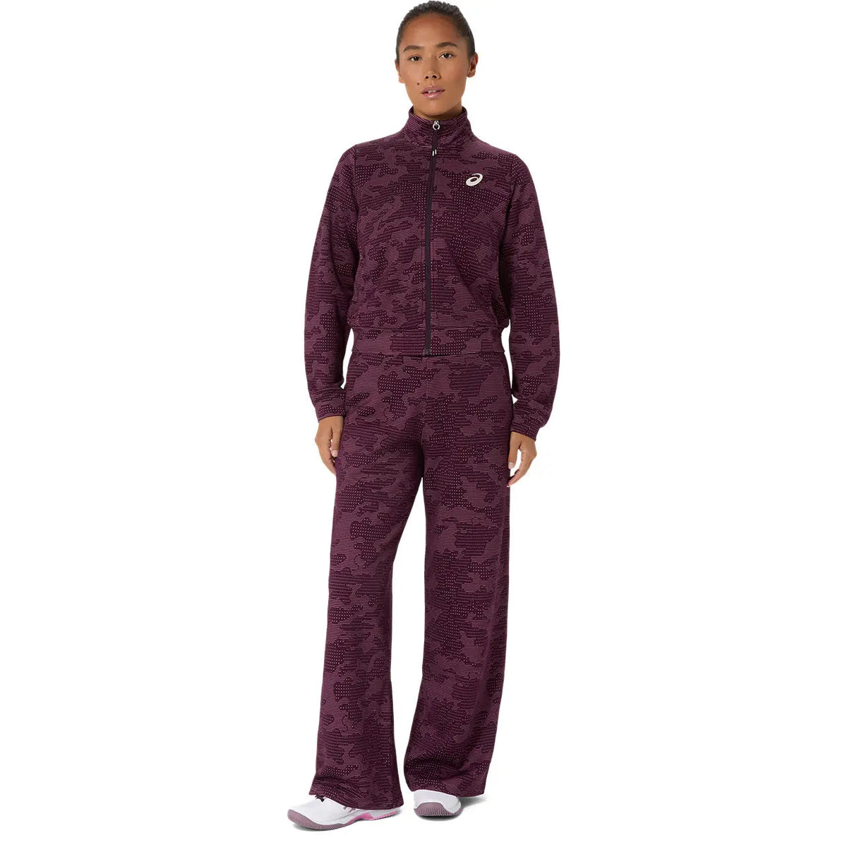 Asics Damenlaufjacke Match Jacket, Dark Aubergine