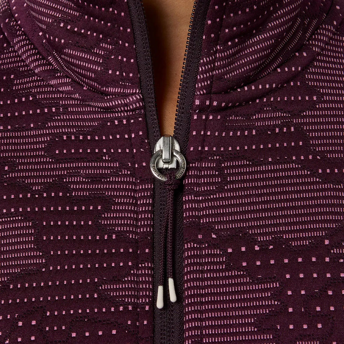 Asics Damenlaufjacke Match Jacket, Dark Aubergine – Bild 