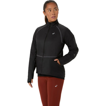 Asics Damenlaufjacke Road Winter Run Jacket, Performance Black