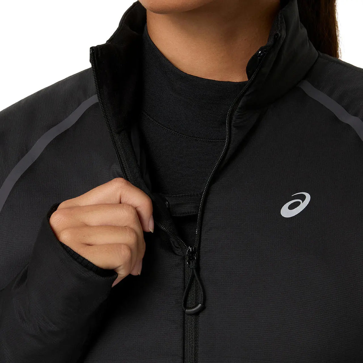 Asics Damenlaufjacke Road Winter Run Jacket, Performance Black – Bild 