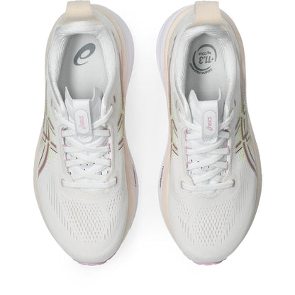 Asics Damenlaufschuhe Gel-Kayano 33, White/Hazy Lilac