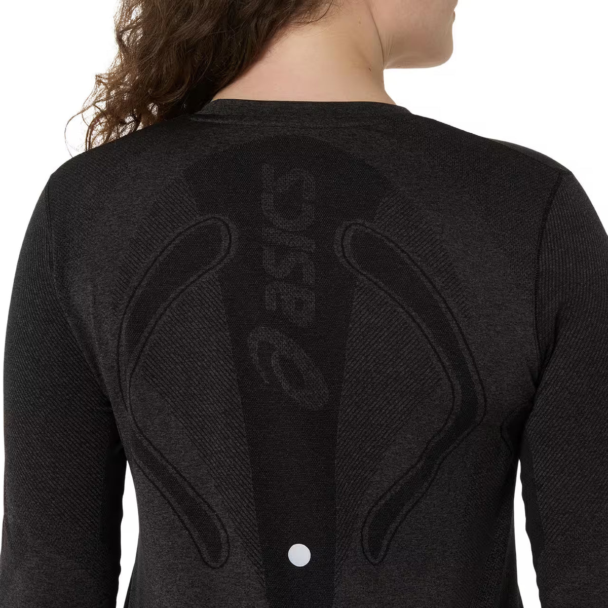 Asics Damenlaufshirt Road Seamless LS Top, Performance Black/Graphite Grey – Bild 