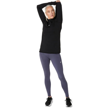 Asics Damenlaufshirt Road Winter Seamless LS Top, Performance Black