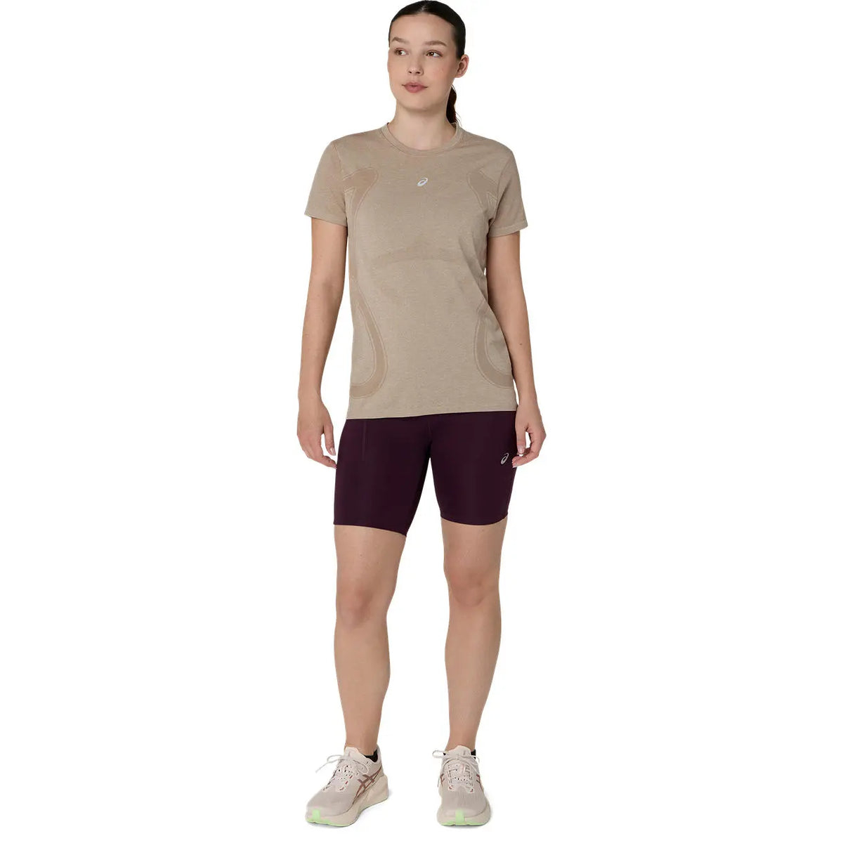 Asics Damenlaufshort Road High Waist 8 IN Sprinter, Dark Aubergine