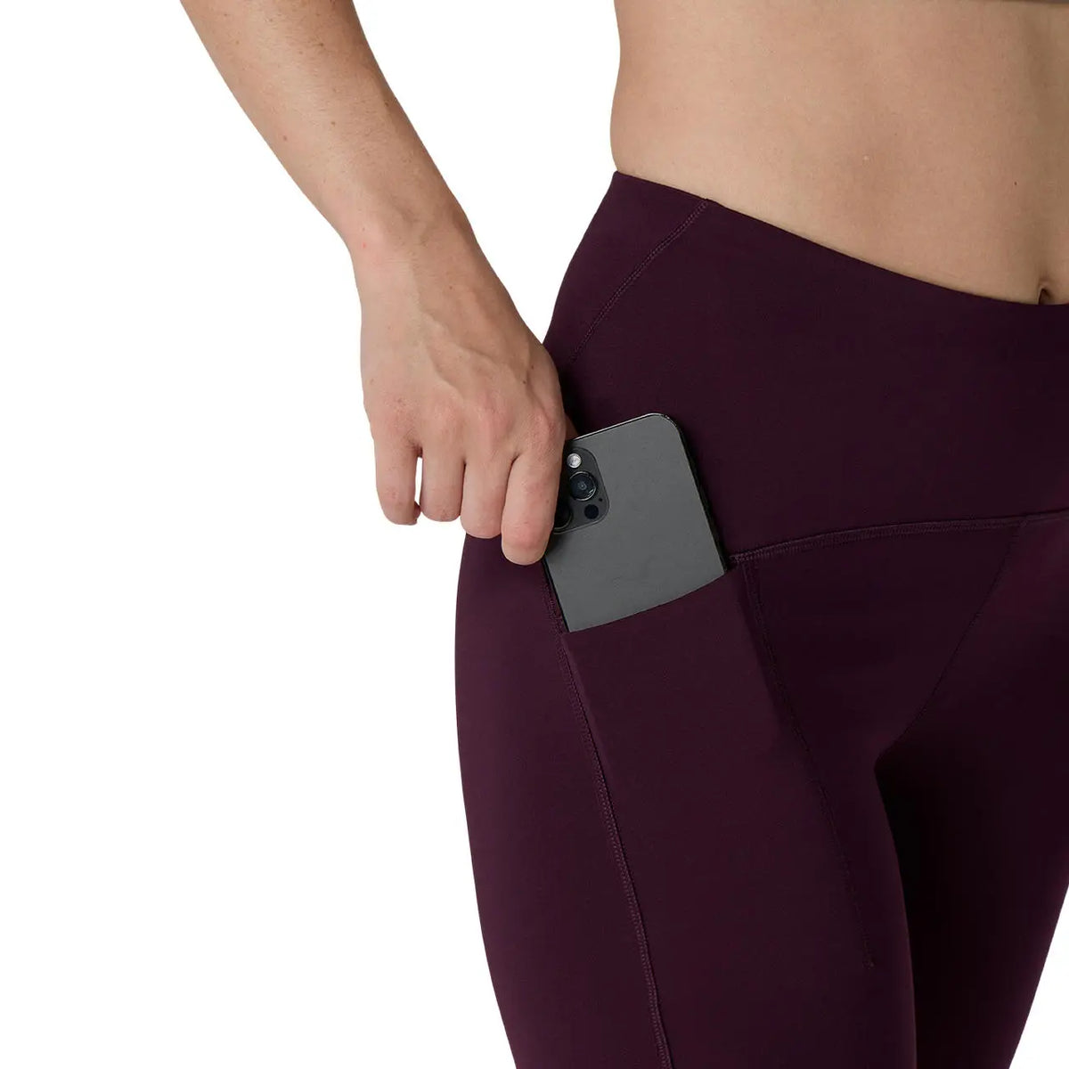 Asics Damenlaufshort Road High Waist 8 IN Sprinter, Dark Aubergine