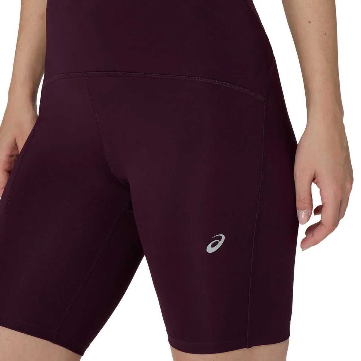 Asics Damenlaufshort Road High Waist 8 IN Sprinter, Dark Aubergine