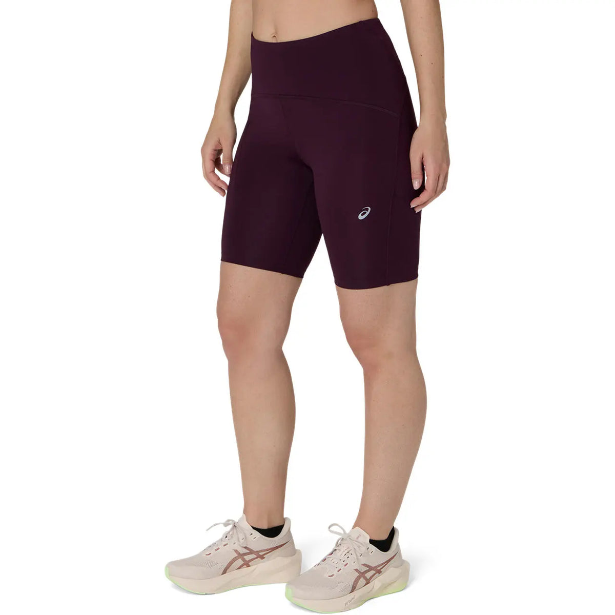 Asics Damenlaufshort Road High Waist 8 IN Sprinter, Dark Aubergine