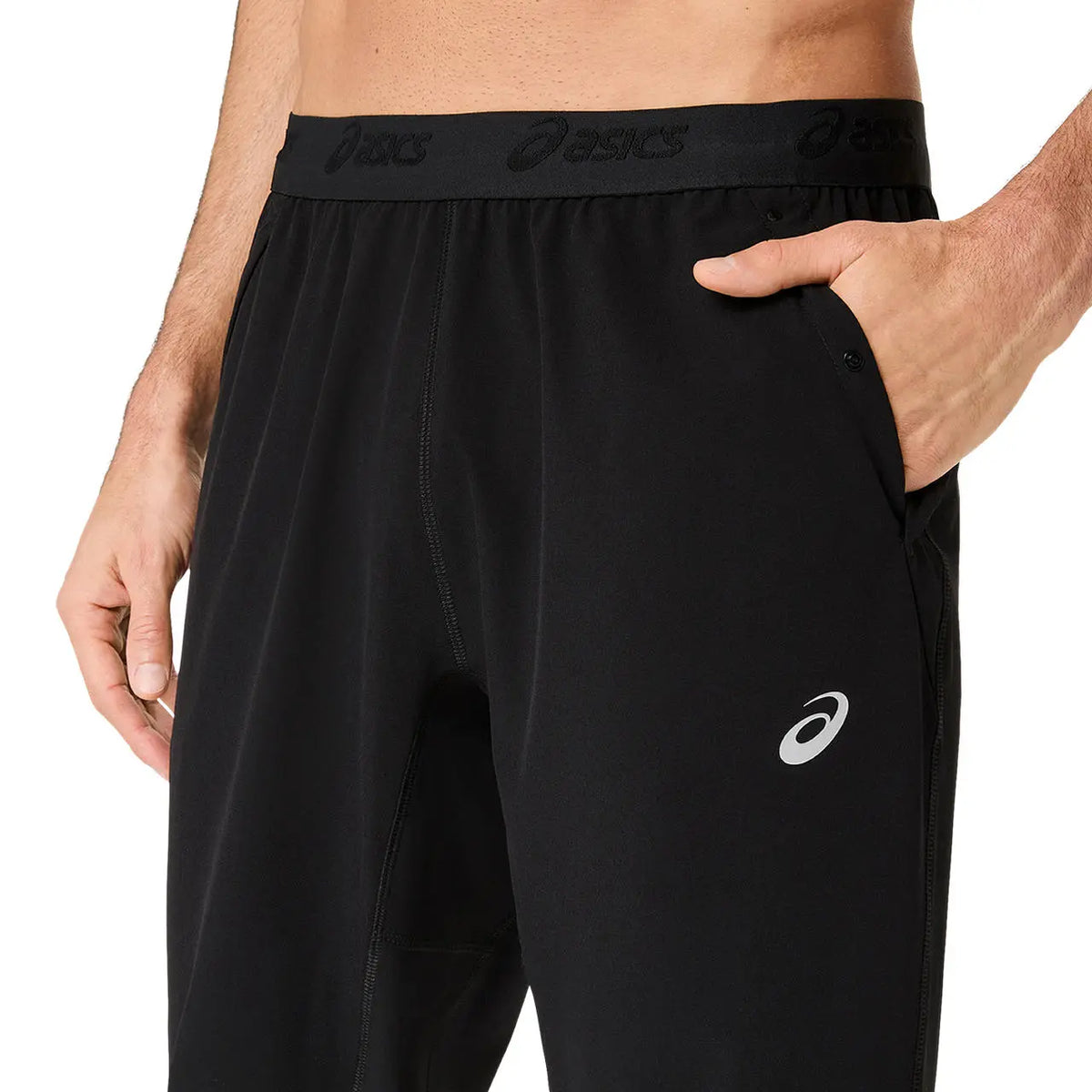 Asics Herrenlaufhose Road Pant, Performance Black – Bild 
