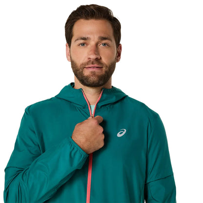 Asics Herrenlaufjacke Core Jacket, türkis