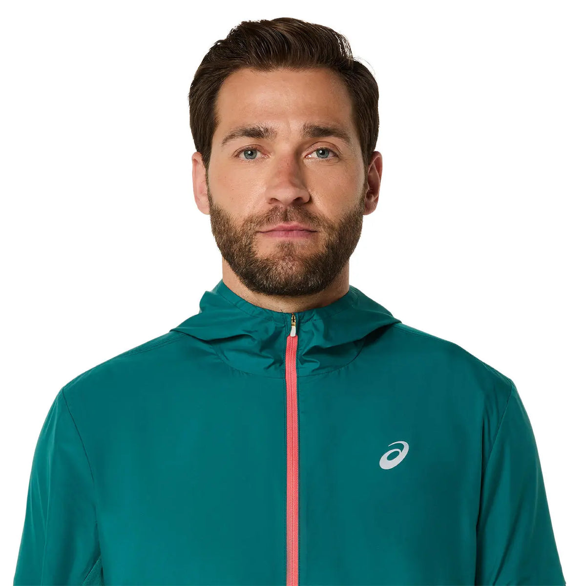 Asics Herrenlaufjacke Core Jacket, türkis – Bild 