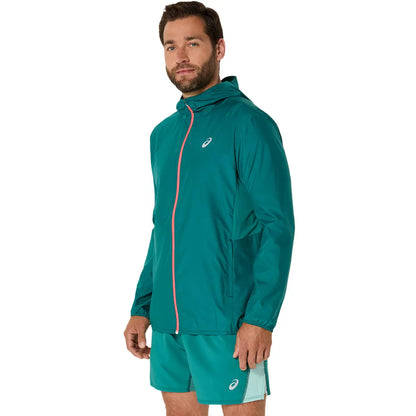 Asics Herrenlaufjacke Core Jacket, türkis