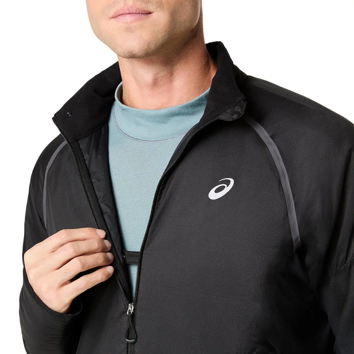 Asics Herrenlaufjacke Road Winter Jacket, performance black – Bild 