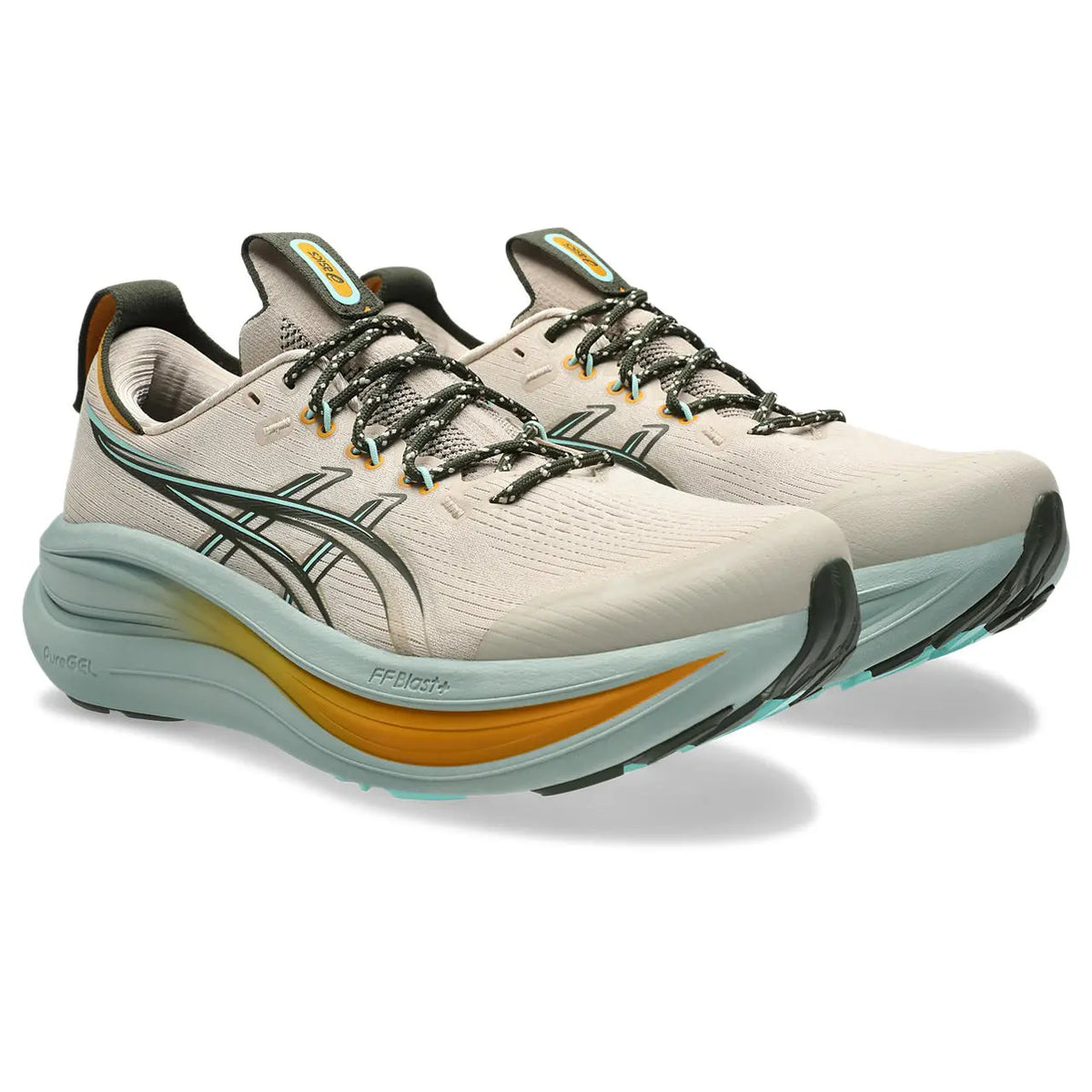 Asics Herrenlaufschuhe Gel-Nimbus 28 TR, Simply Taupe/Ocean Haze