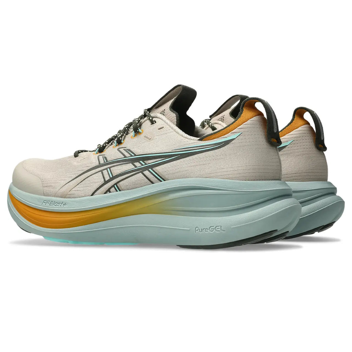 Asics Herrenlaufschuhe Gel-Nimbus 28 TR, Simply Taupe/Ocean Haze – Bild 