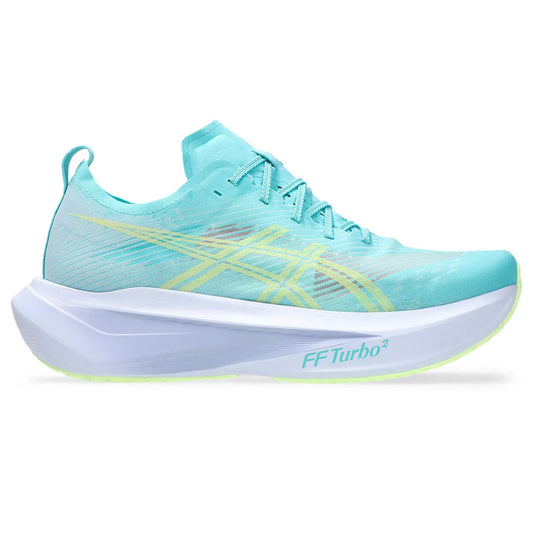 Asics Herrenlaufschuhe Megablast, Energy Aqua/Blue Fade – türkis / 42