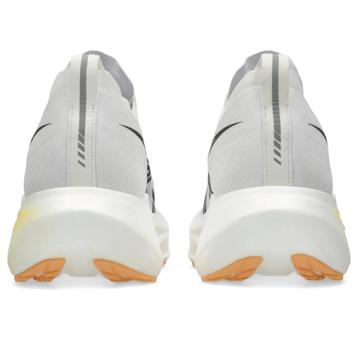 Asics Herrenlaufschuhe Megablast, White/Orange Glow – Bild 