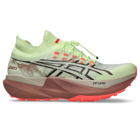 Asics Herrenlaufschuhe Metafuji Trail 2, Illuminate Yellow/Dark Aubergine – hellgrün / 42,5