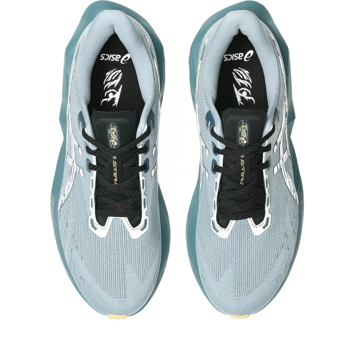 Asics Herrenlaufschuhe Novablast 6 Lite-Show, Lite Show/Orange Glow – Bild 