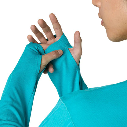 Asics Herrenlaufshirt Road Seamless LS Top, Energy Aqua