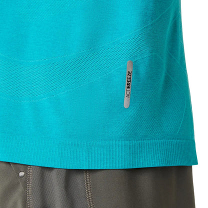 Asics Herrenlaufshirt Road Seamless LS Top, Energy Aqua