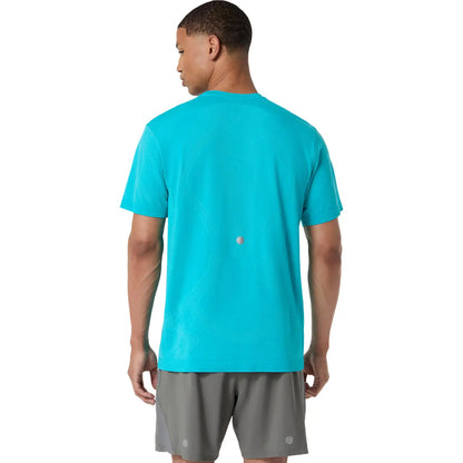 Asics Herrenlaufshirt Road Seamless SS Top, Energy Aqua