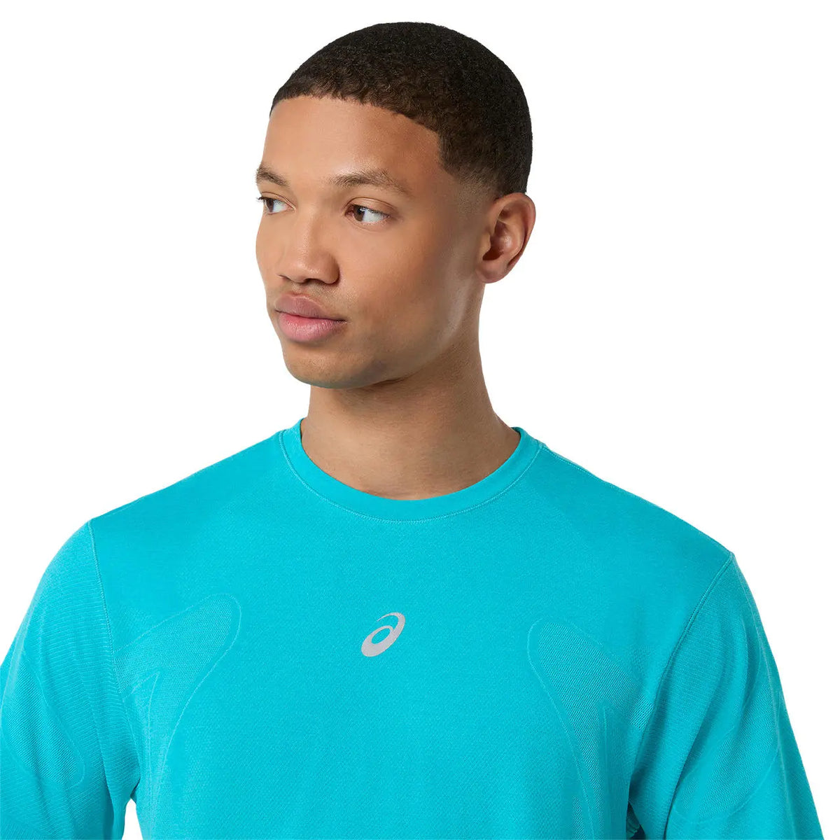 Asics Herrenlaufshirt Road Seamless SS Top, Energy Aqua – Bild 