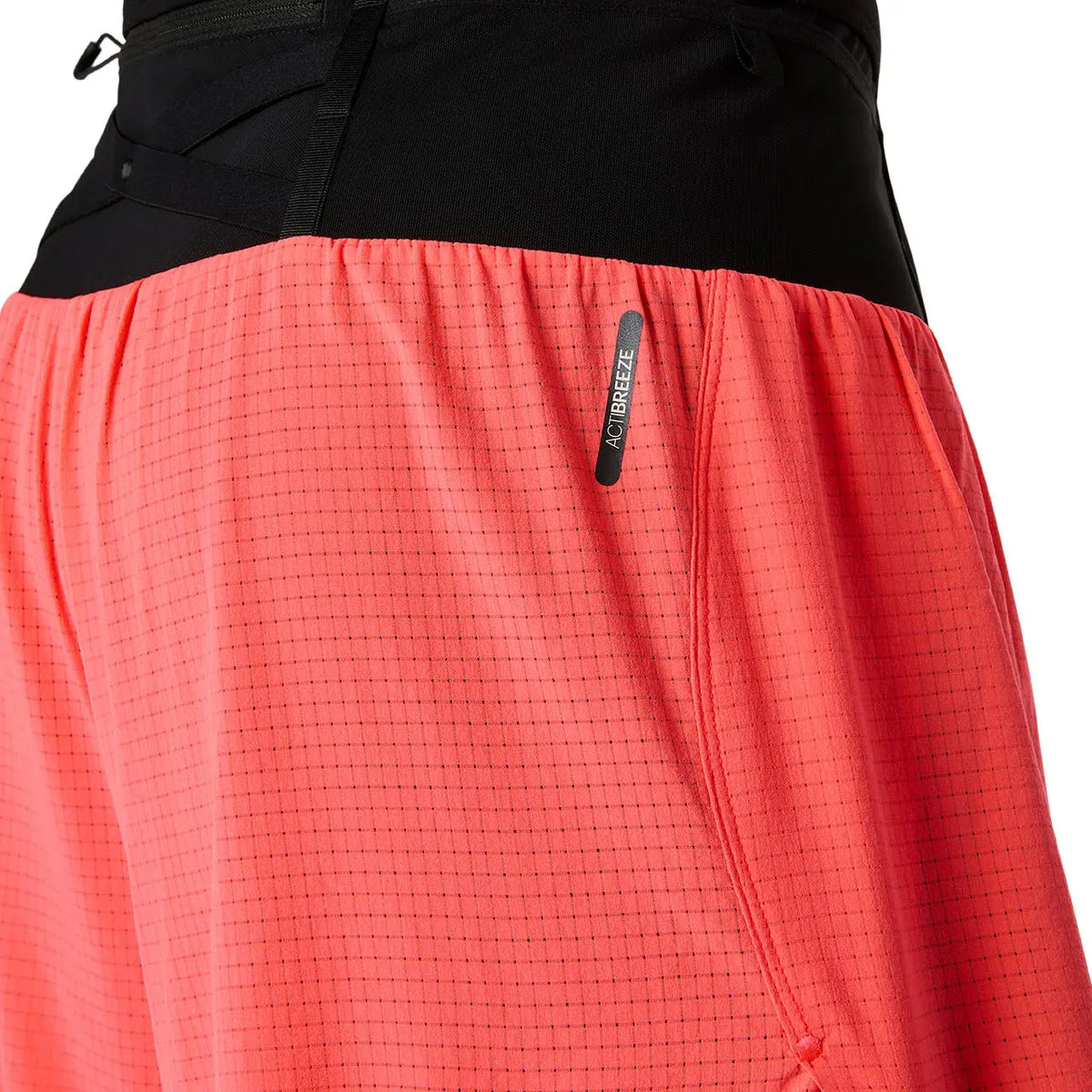 Asics Herrenlaufshort Fujitrail Elite Short, Blazing Coral – Bild 