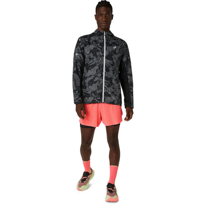 Asics Herrenlaufshort Fujitrail Elite Short, Blazing Coral