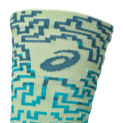 Asics Laufsocken Performance Run Sock Crew, Illuminate Yellow/Foggy Teal