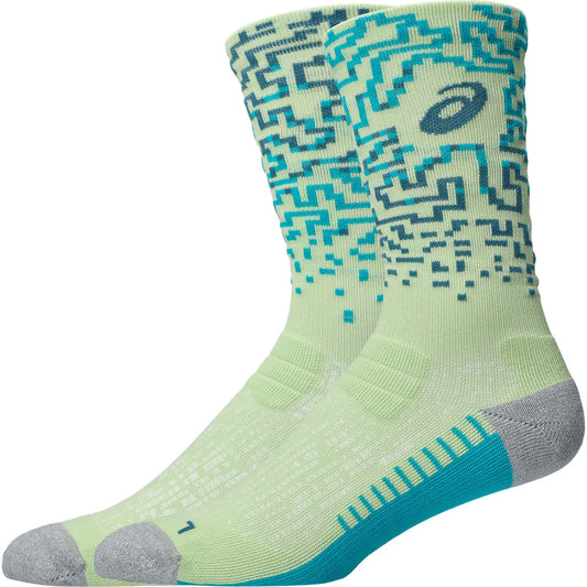 Asics Laufsocken Performance Run Sock Crew, Illuminate Yellow/Foggy Teal – hellgrün / 43-46