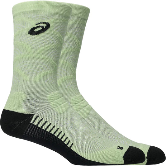 Asics Laufsocken Performance Run Sock Crew, Illuminate Yellow – Rückansicht – hellgrün / 43-46