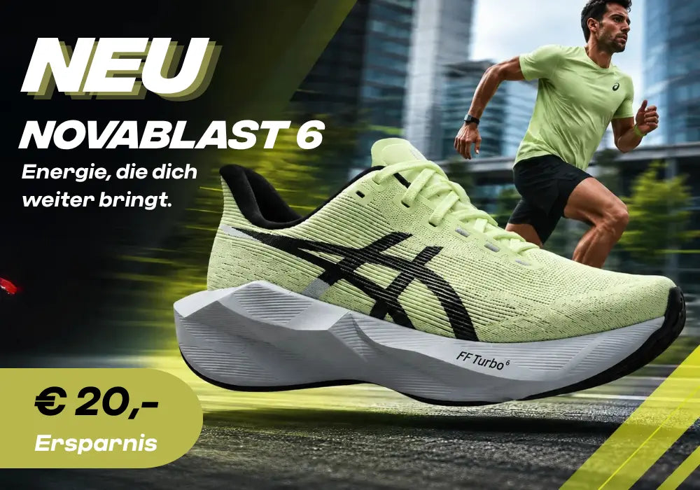 Asics Herrenlaufschuhe Novablast 6, Illuminate Yellow/Black